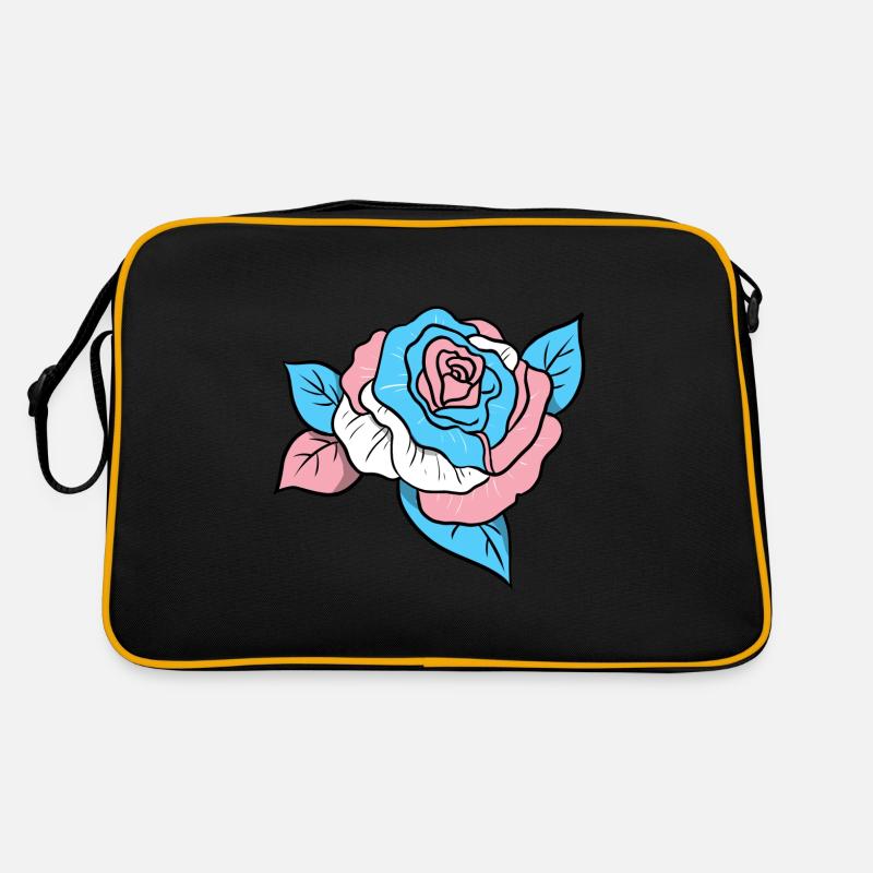 Trans Pride Rose Retro Tasche