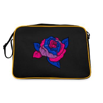Bisexual Pride Rose - Sac Retro - noir/or - Dos