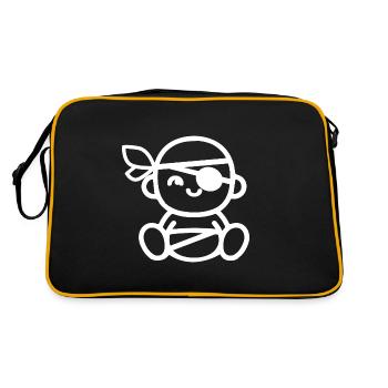 Baby Pirate - blanc - Sac Retro - noir/or - Dos