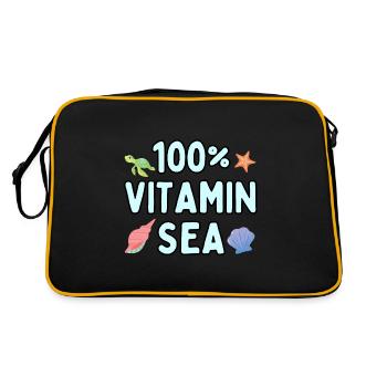 100 Percent Vitamin Sea - Retro Bag - black/gold - Back