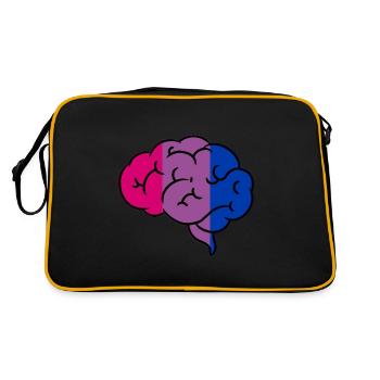 Bisexual Brain Bi Pride - Retro Bag - black/gold - Back
