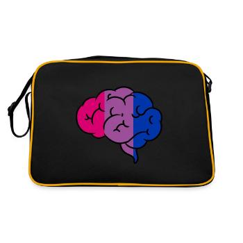 Bisexual Brain Bisexual Pride - Retro Bag - black/gold - Back
