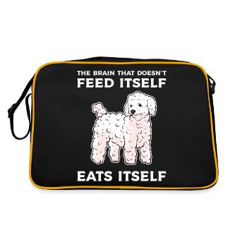 Poodle Dog Dwarf Poodle Toy Poodle Small Poodle Puppy Puppy - Retro Bag - black/gold - Back