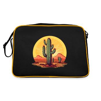 Cactus - Retro Bag - black/gold - Back