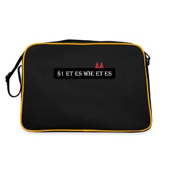 Article 1: Et it as et. - Et Kölsche - Retro Bag - black/gold - Back