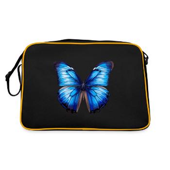 Morpho Papillon Bleu - Sac Retro - noir/or - Dos