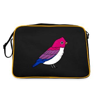 Bisexual Bird Bisexual Pride - Retro Bag - black/gold - Back