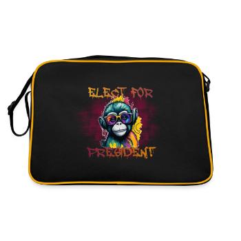 Vote for APE presidente - Retro Bag - black/gold - Back