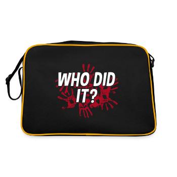 Qui a fait ça? Scène de crime crime fête indice jeu d’indice - Sac Retro - noir/or - Dos