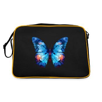 Morpho Papillon Bleu - Sac Retro - noir/or - Dos