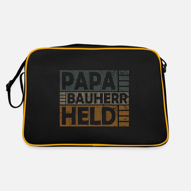 Maître d’ouvrage Papa Hero Sort Drôle pour la fête de référence Sac Retro