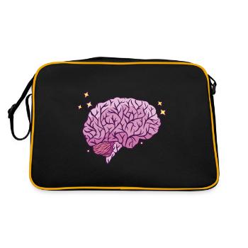 Brain Learning Smart Thinking Knowledge - Retro Bag - black/gold - Back