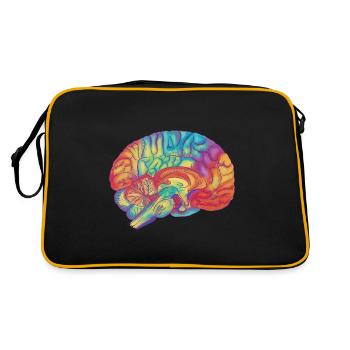 Brain - Retro Bag - black/gold - Back