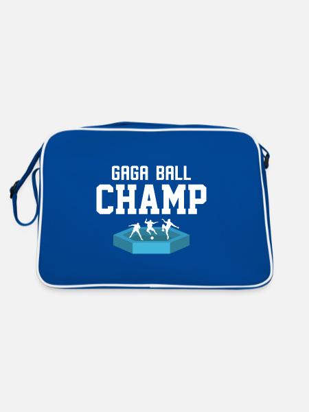 Gaga Ball Champ Wins Every Game - Retro Bag - blue/white - Back