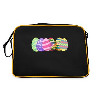 Easter Eggs - Retro Bag - black/gold - Back