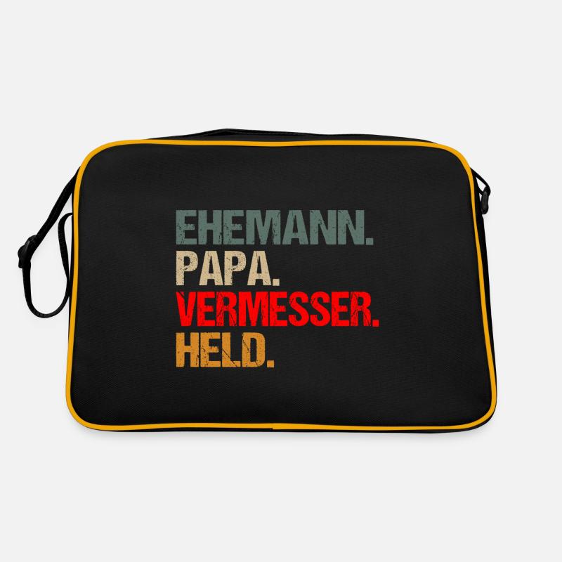 Vermesser Ehemann Papa Held Retro Tasche