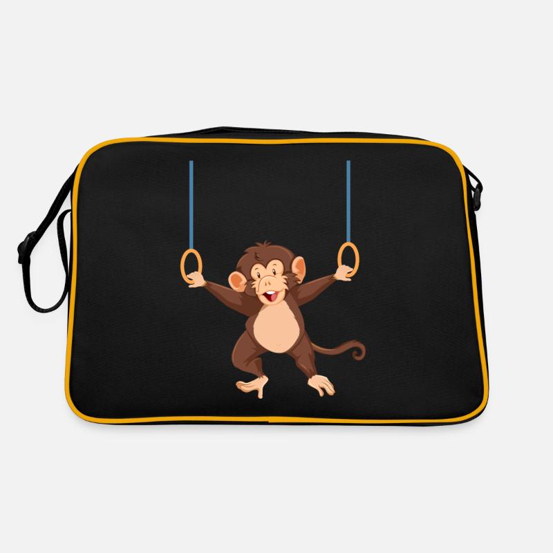 lustiger Turner Affe Kinder Geburtstag Geschenk Retro Tasche