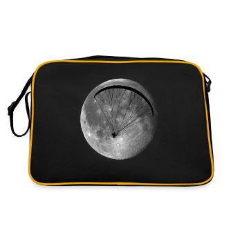 Pilote cadeau lune parapente parapente - Sac Retro - noir/or - Dos