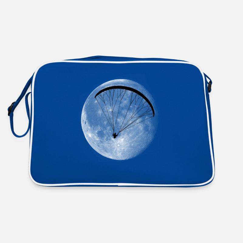 Paragliding paragliding moon gift pilot Retro Bag
