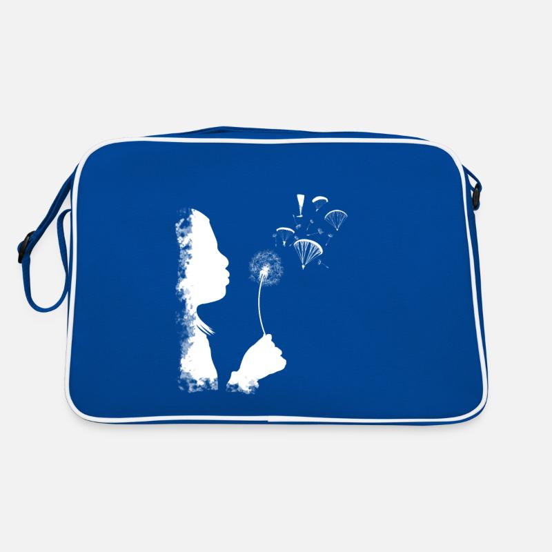 Paragliding paraglider dandelion gift pilot Retro Bag