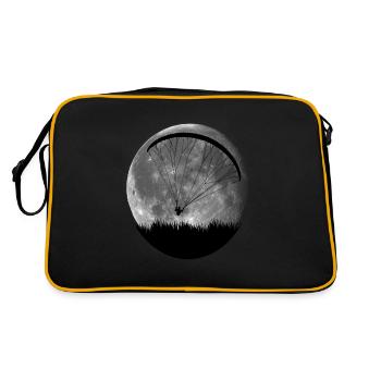 Pilote cadeau lune parapente parapente - Sac Retro - noir/or - Dos