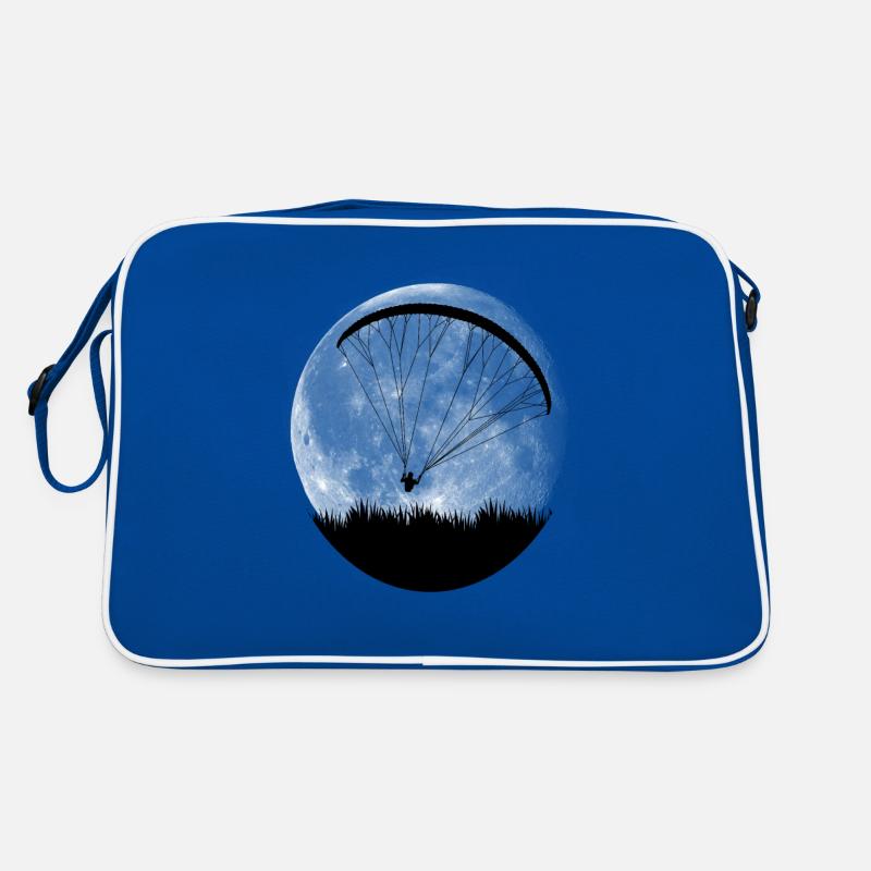 Paragliding paragliding moon gift pilot Retro Bag