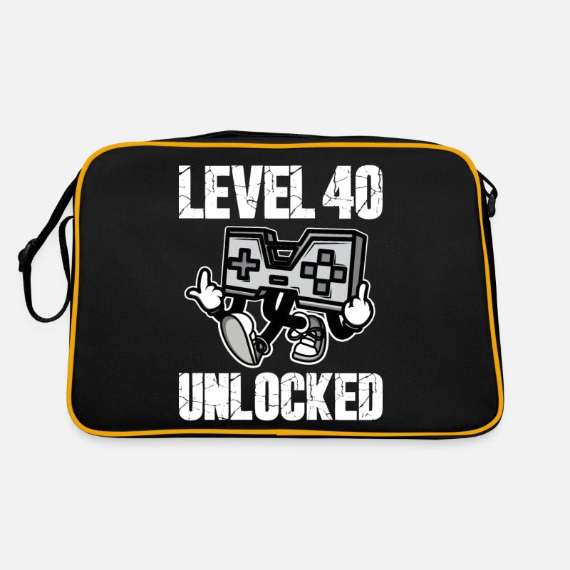 40 Anniversaire Niveau 40 Anniversaire Débloqué 40 ans Sac Retro