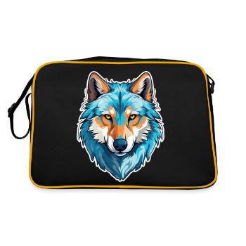 Costume de loup bleu loup-garou à tête et - Sac Retro - noir/or - Dos