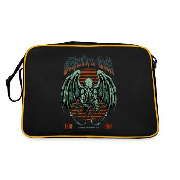 Kaiju vert - Cthulhu Cult Lovecraft Necronomicon - Sac Retro - noir/or - Dos