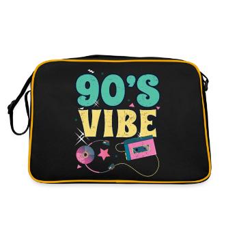 années quatre-vingt-dix - Sac Retro - noir/or - Dos