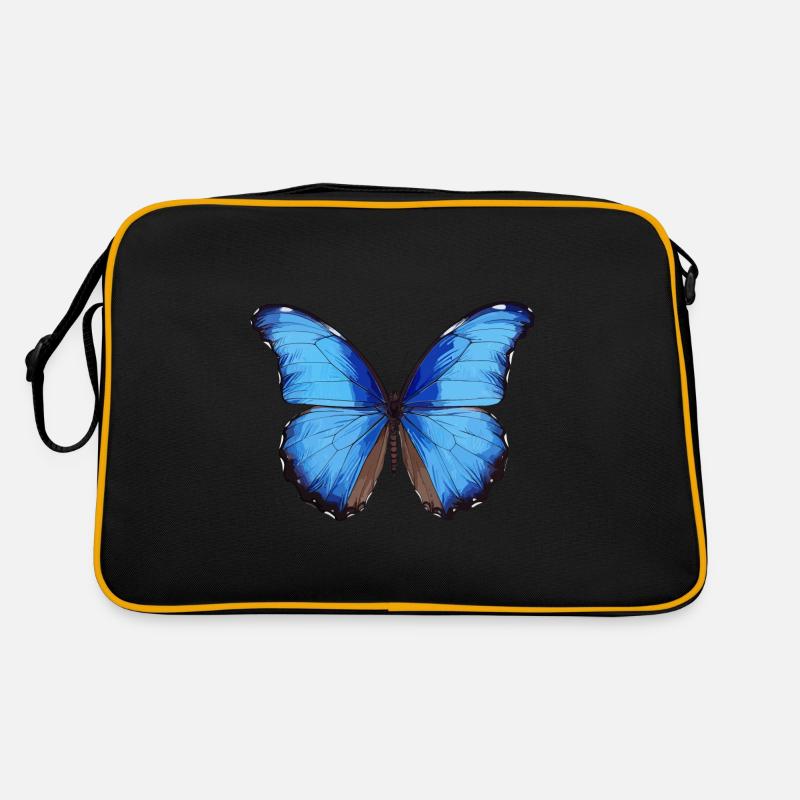 Morpho Papillon Bleu Sac Retro