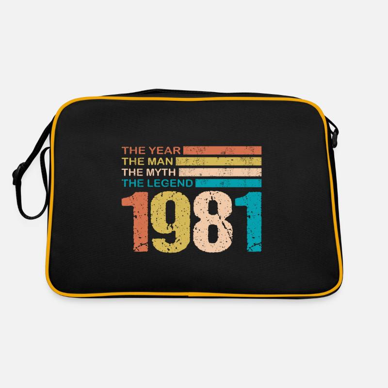 40. Geburtstag 1981 Mann Legende Spruch Retro Retro Tasche