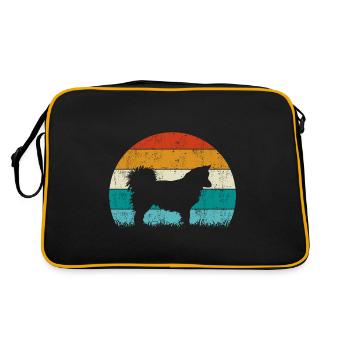 Icelandic Dog Vintage Retro - Retro Bag - black/gold - Back