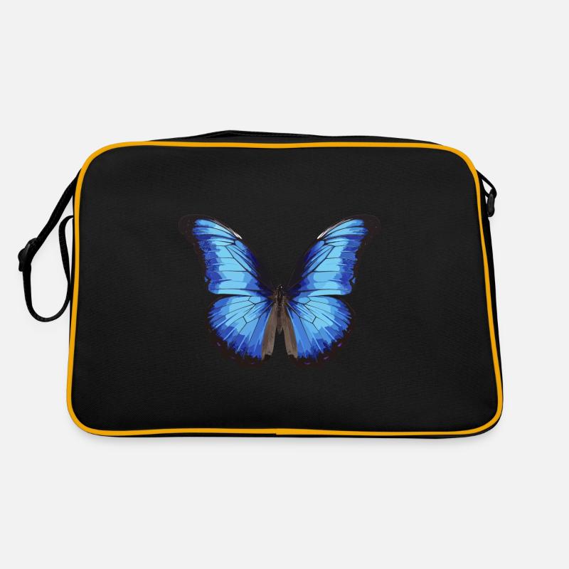 Blue Morpho Butterfly Retro Bag