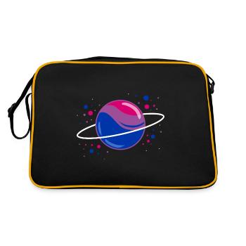 Bisexual Space Planet Bisexual Pride - Retro Bag - black/gold - Back