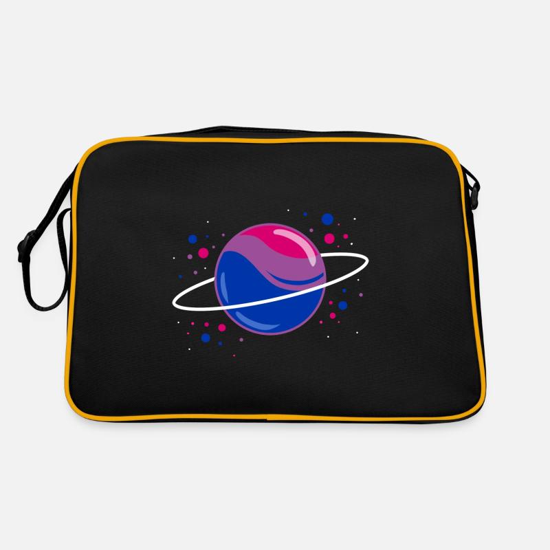 Bisexual Space Planet Bisexual Pride Retro Bag