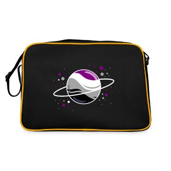 Planète asexuée dans l’espace Ace Pride - Sac Retro - noir/or - Dos