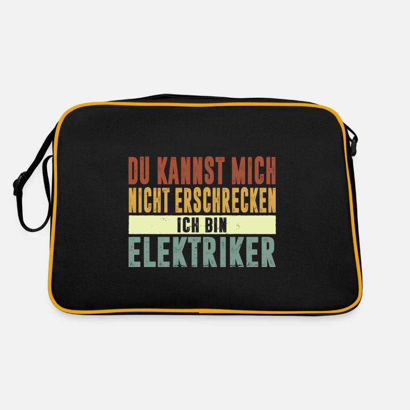 Elektriker Spruch Retro Tasche