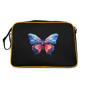Morpho Papillon Bleu - Sac Retro - noir/or - Dos