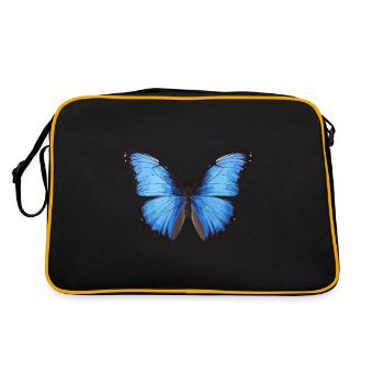 Morpho Papillon Bleu - Sac Retro - noir/or - Dos