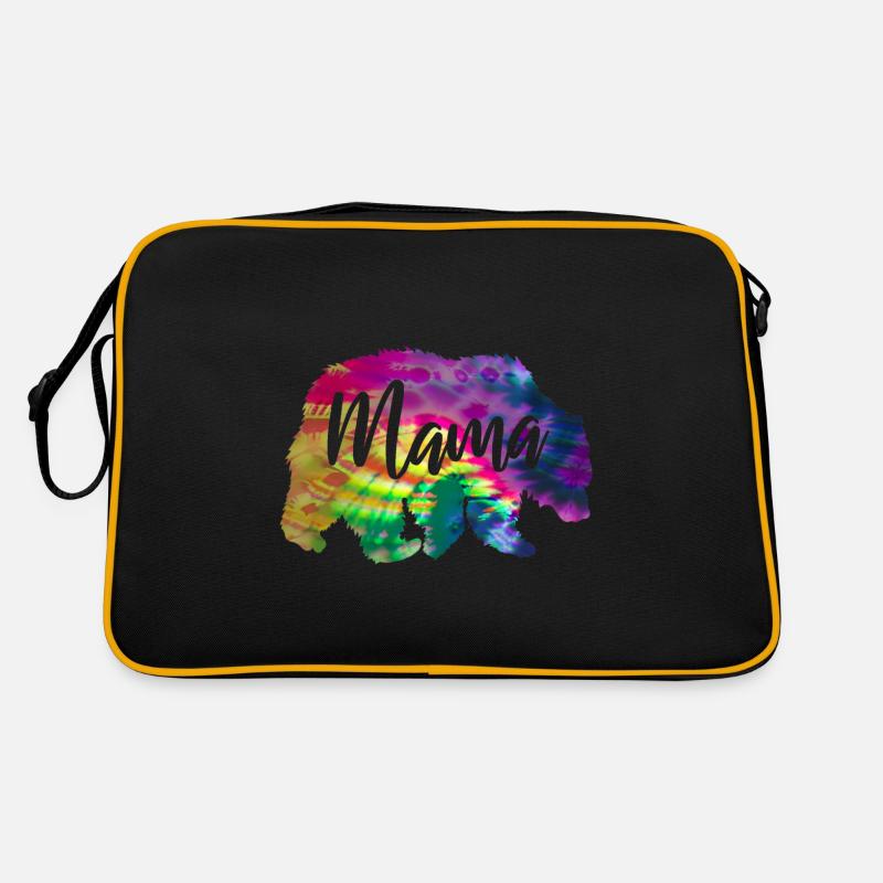 Mama Bear Tie Dye Batik Bear Retro Bag