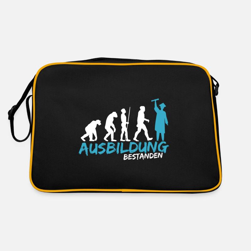 Ausbildung Prüfung bestanden Geselle Evolution Retro Tasche