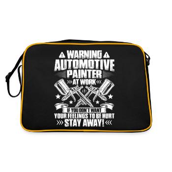 Peintres De Peinture Automobile Painter - Sac Retro - noir/or - Dos