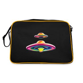 SOUCOUPES VOLANTES - Sac Retro - noir/or - Dos