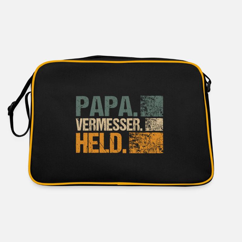 Vermesser Geometer Papa Held Geschenkidee Retro Tasche
