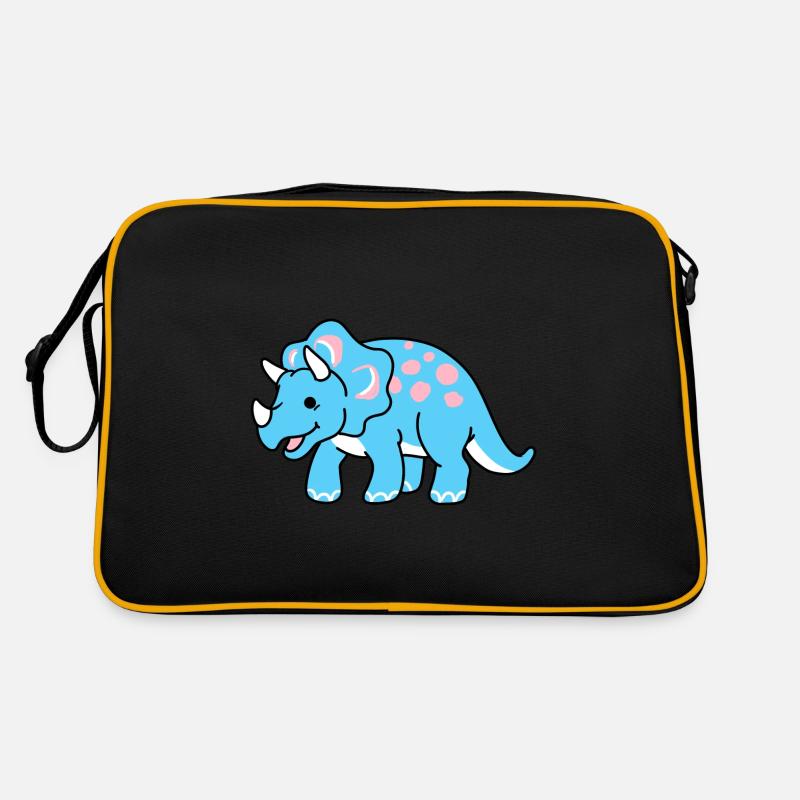 Trans Pride Triceratops Retro Tasche