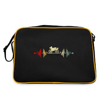 Transfusé vélo couché - Sac Retro - noir/or - Dos
