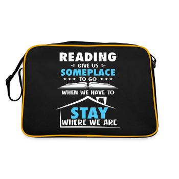 My Book smells Better than your Tablet - Retro Bag - black/gold - Back