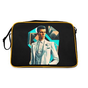 Retro Flash No20 - Retro Tasche - Schwarz/Gold - Hinten