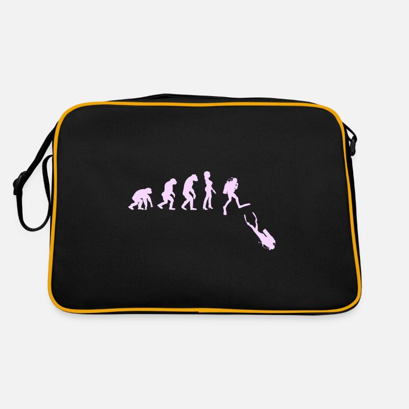 Scuba diving diving diver Evolution Pink Retro Bag
